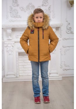 Happy family зимняя коричневая куртка "Классик"